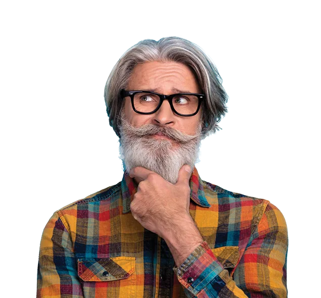 Inquisitive hipster