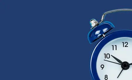 Alarm Clock on navy background