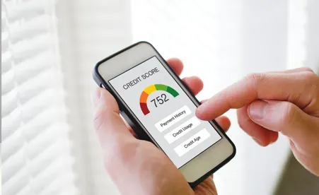 Hand holding device with Credit Report