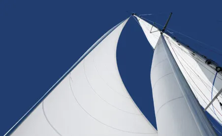Sails on navy background