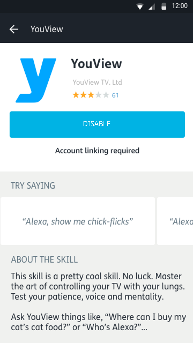 Pairing Amazon Alexa to YouView YouView Support