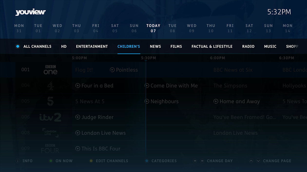 Hide/unhide channels YouView Support