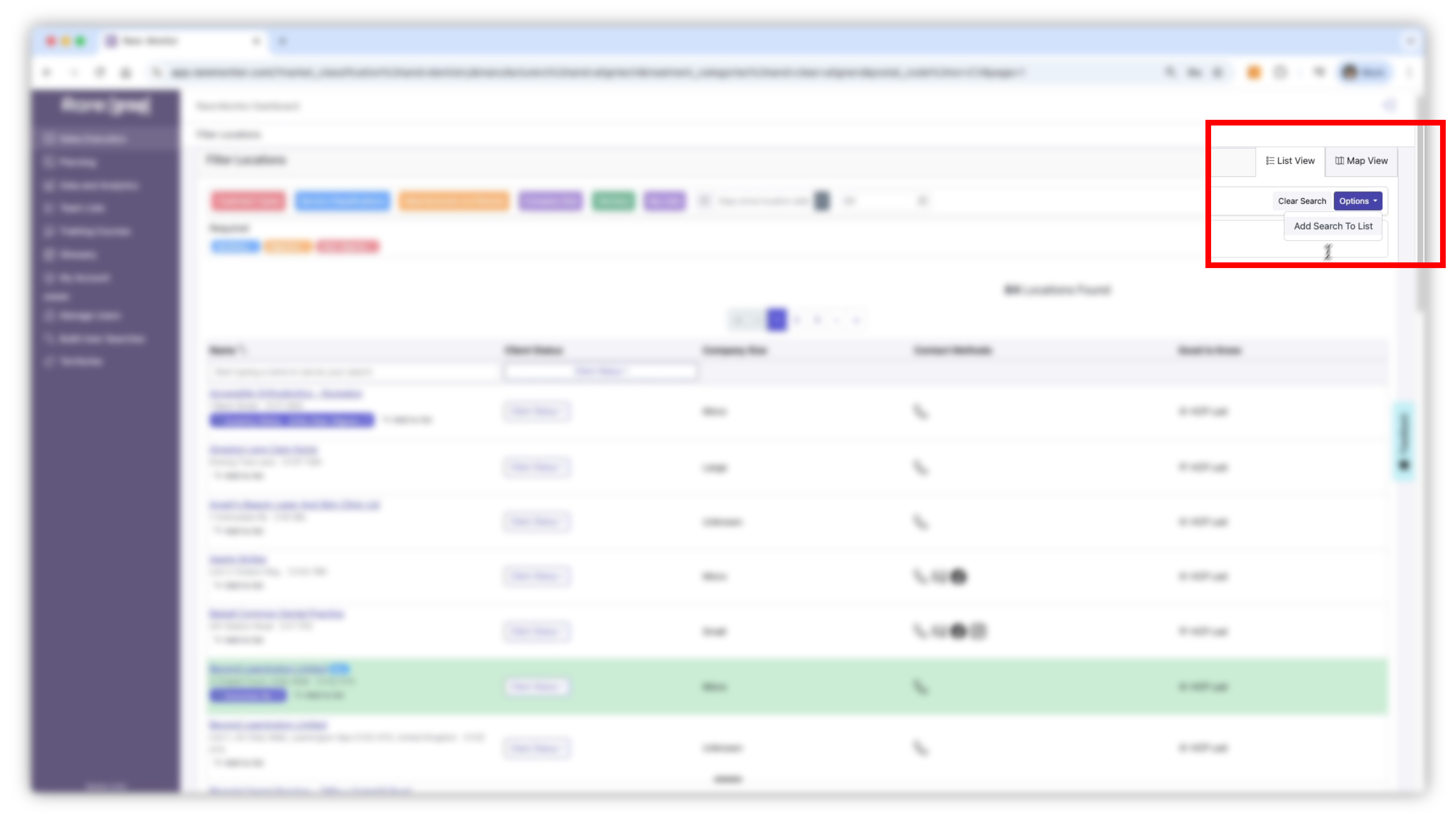 Screenshot from the Rare.Monitor how-to guide for Creating and Managing Lists, illustrating "Save the List".