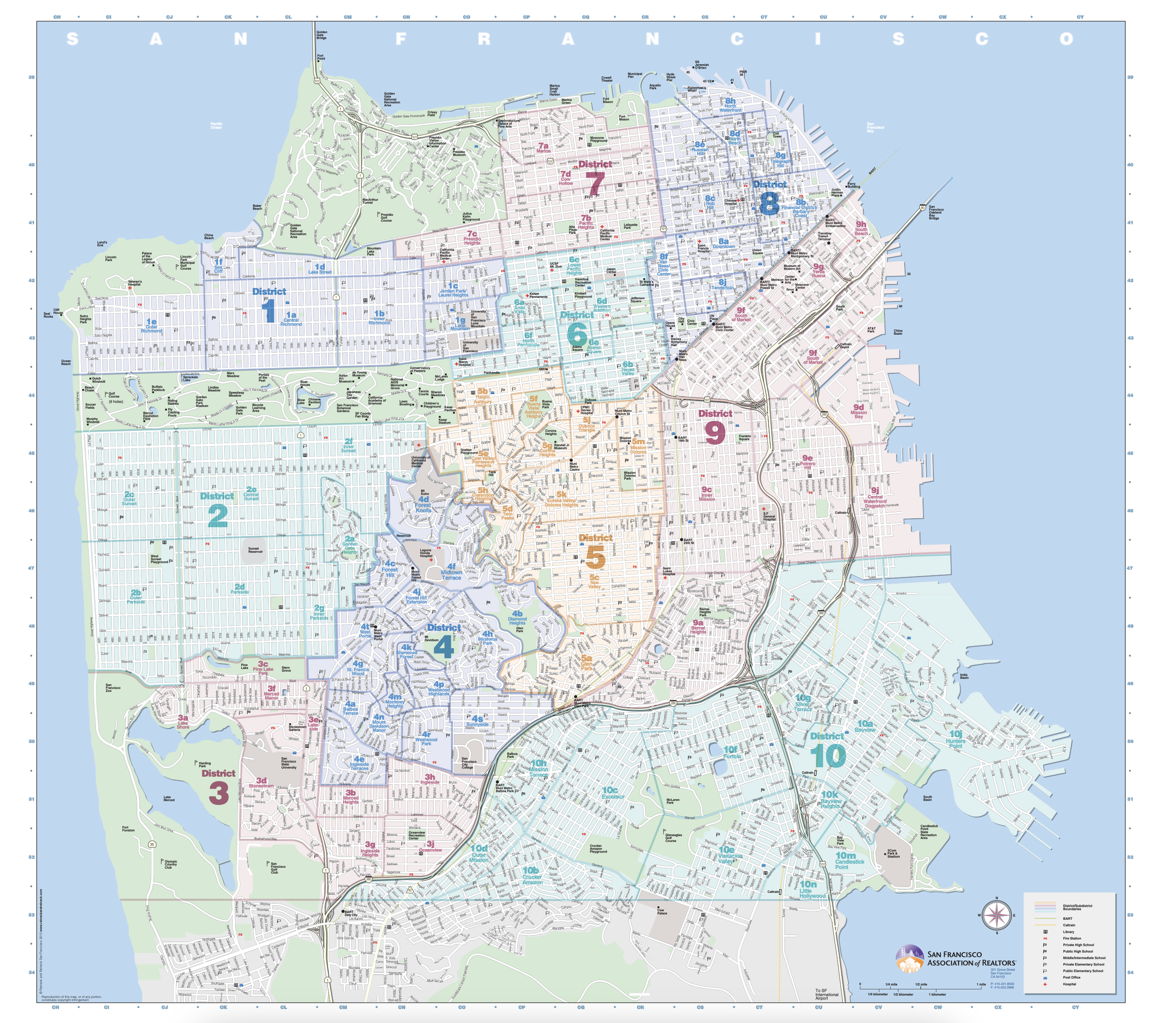 SFAR MLS District Map