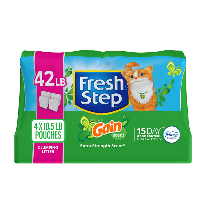Fresh Step Febreze Freshness Gain Scented Clumping Clay Cat Litter