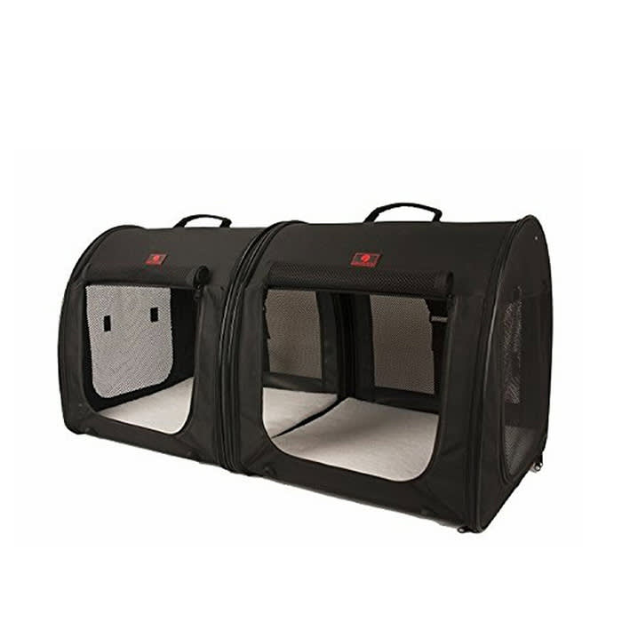 One for Pets Portable 2-in-1 Double Dog & Cat Kennel