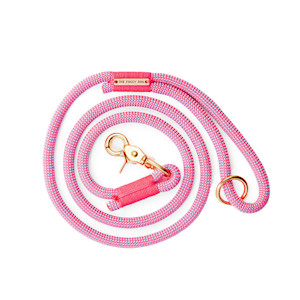 The Foggy Dog Climbing Rope Dog Leash in watermelon pink