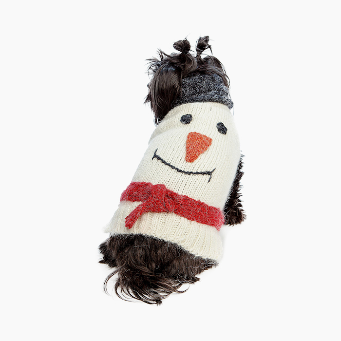 Peruvian Knits Snowpup Handknit Howliday Dog Sweater