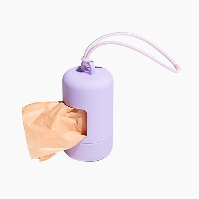 the poop bag holder in lavender