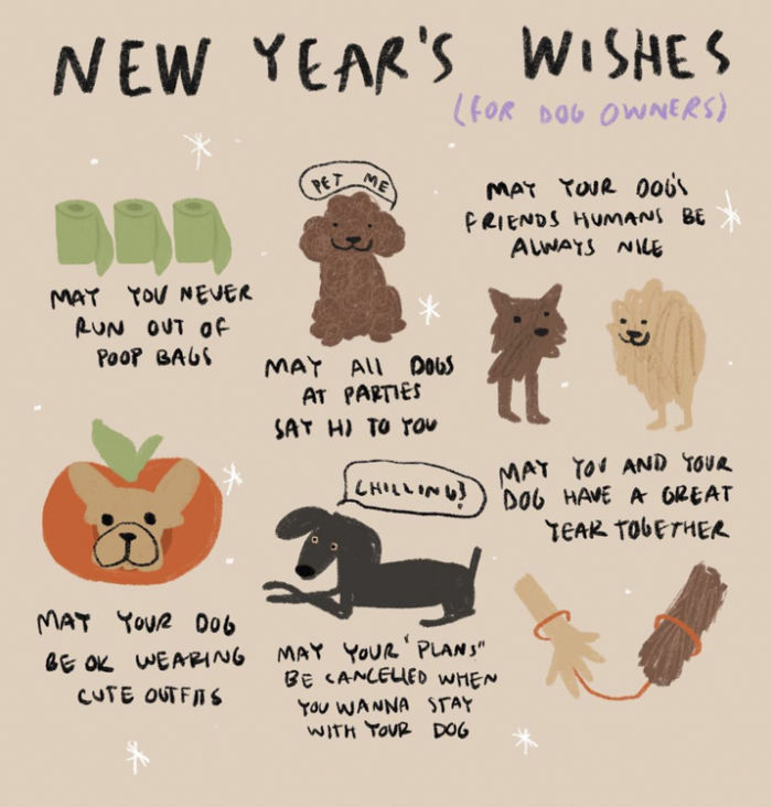 andrea caceres illustration, New Year's Wishes