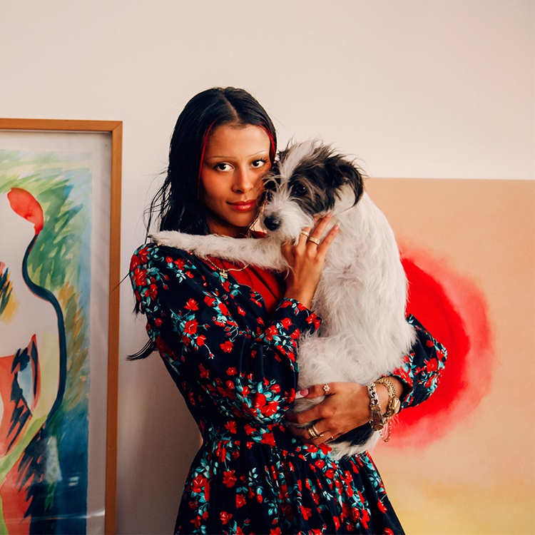Sami Miró and Her “Super-Mutt” Sunnie Live a Fashion-Forward Life