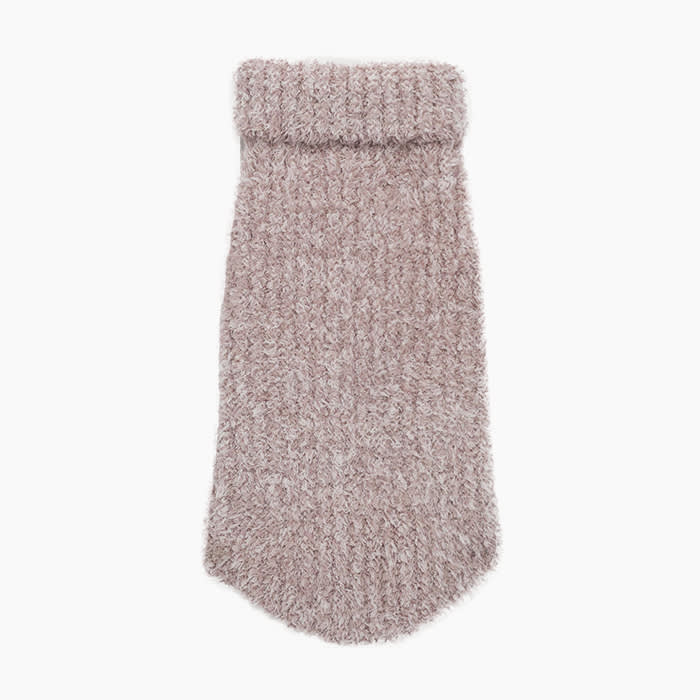 fuzzy turtleneck sweater