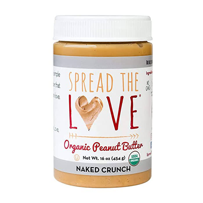 peanut butter for dogs with spread the love on the label
