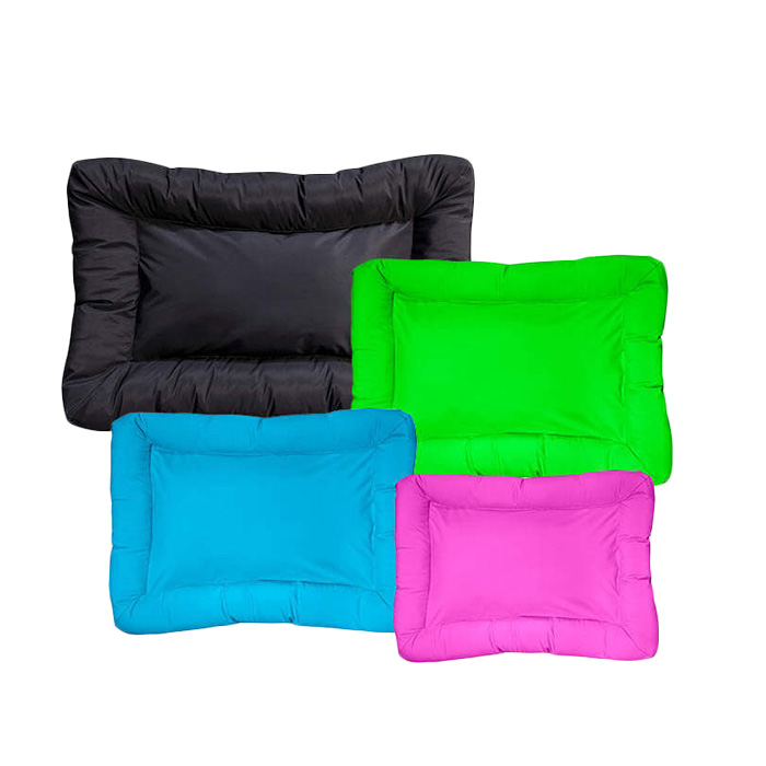 Waterproof Barrier Layout Dog Bed in neon green