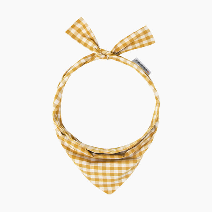 yellow checkered bandana