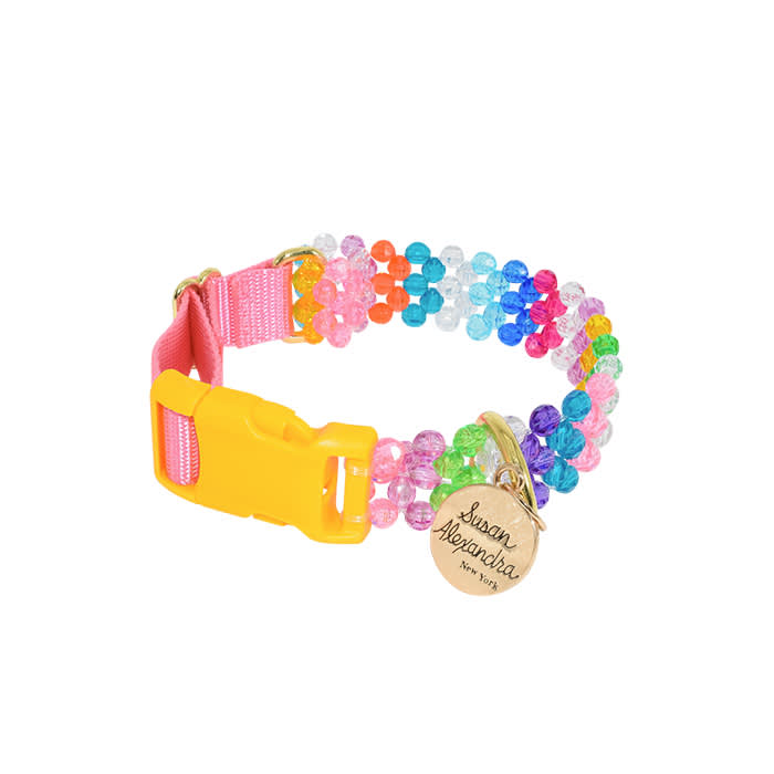 the colorful dog collar