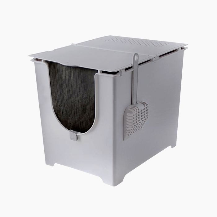 litter box in grey