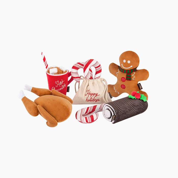 holiday themed plush toys