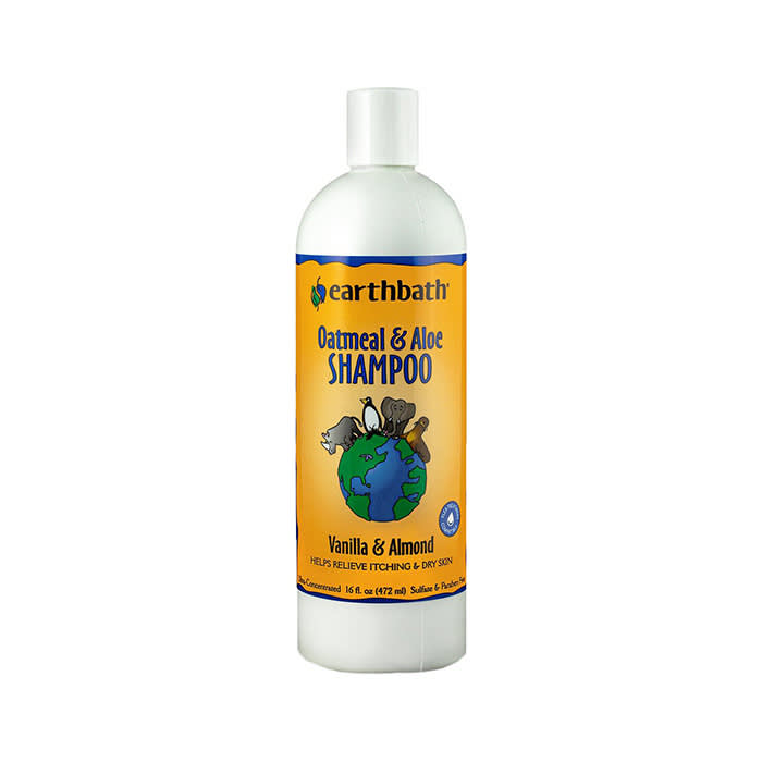 the shampoo with an orange label
