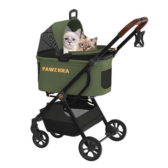PAWZIDEA 4-in-1 Pet Stroller