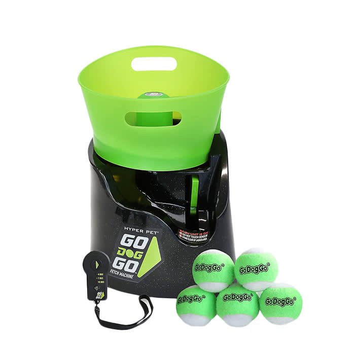 Hyper Pet GoDogGo Fetch Machine Dog Ball Launcher & Automatic Ball Launcher for Dogs, Green