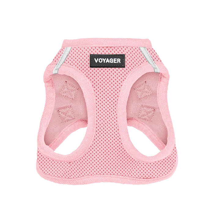 Best Pet Supplies Voyager Step-in Air Harness - All Weather Mesh, Reflective, No Pull Harness in Pink