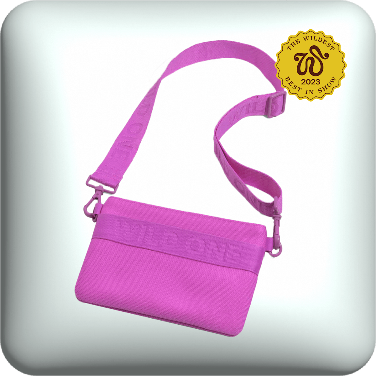 Wild One treat pouch in orchid