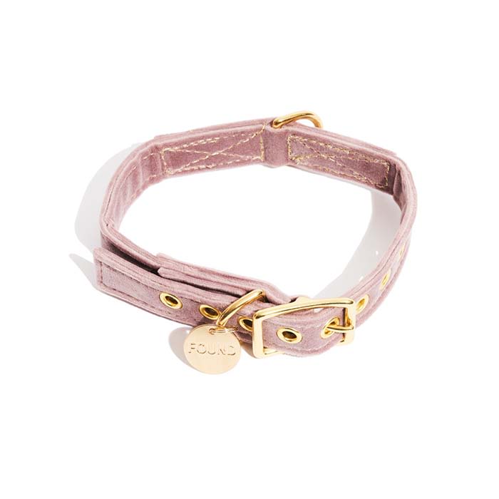 the crushed velvet pink collar