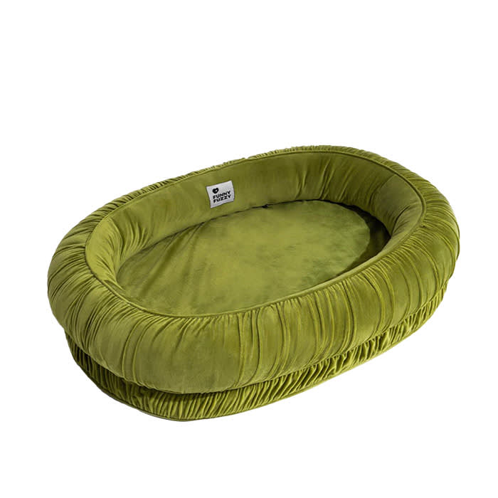 FunnyFuzzy Oval Orthopedic Support Cozy Sleeping Detachable Dog & Cat Bed