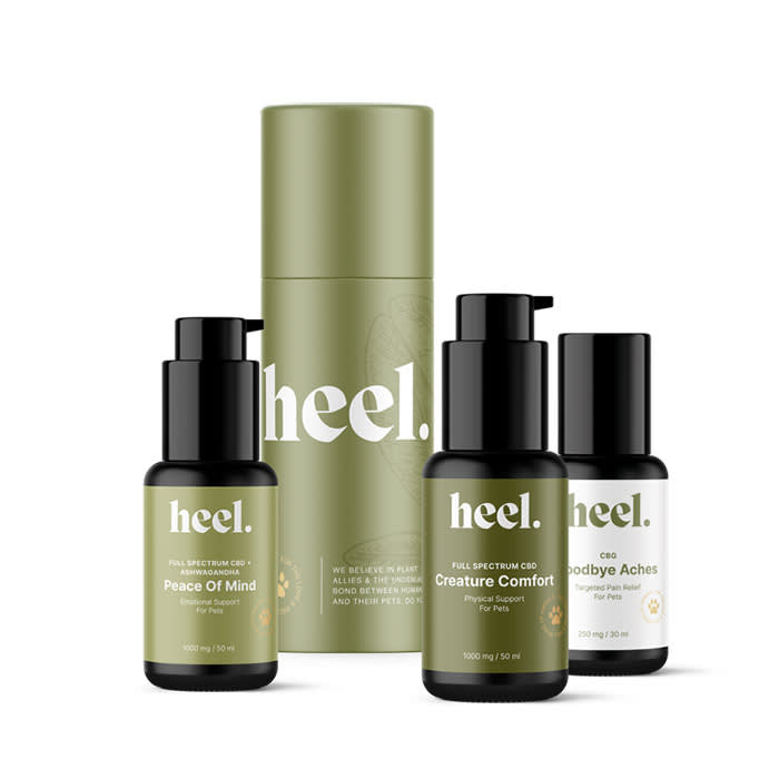 Heel products
Peace of Mind, Creature Comfort, Goodbye Aches