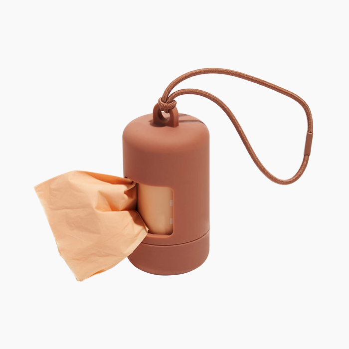 wild one brown poop bag holder
