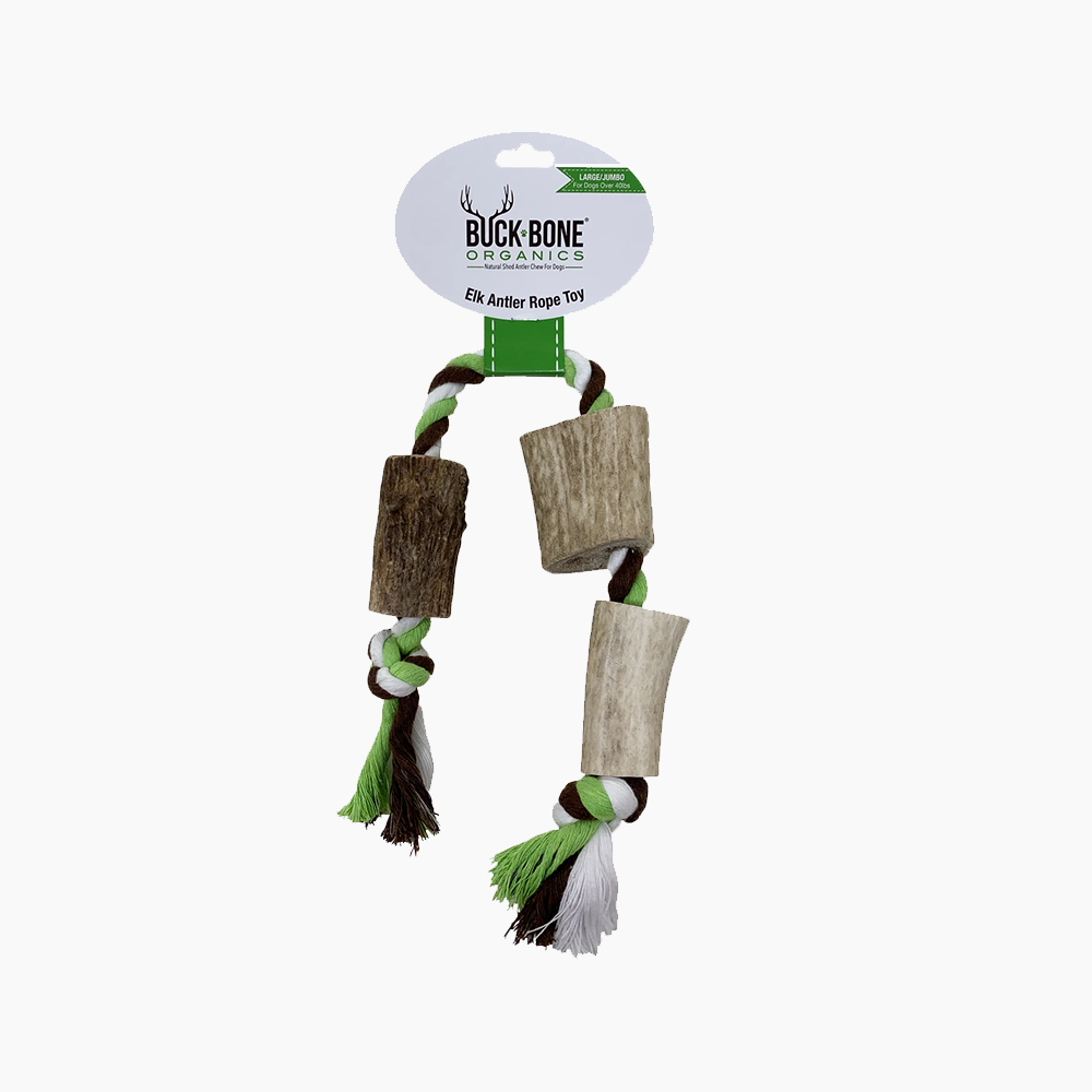 Elk Antler Cotton Rope Chew Toy