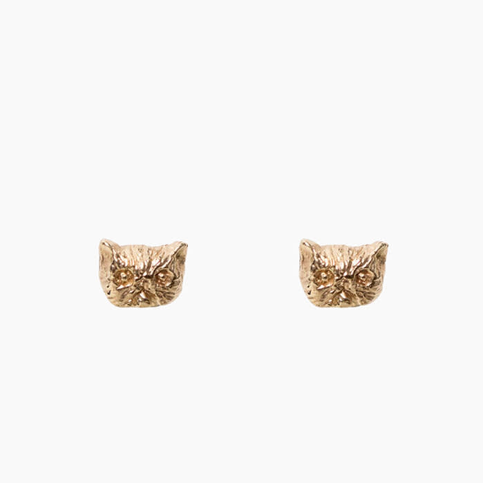 Catbird earrings in gold