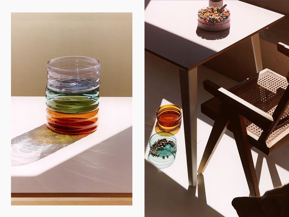 clear colorful glass