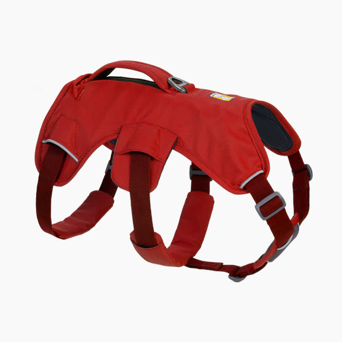 ruffwear harness in red