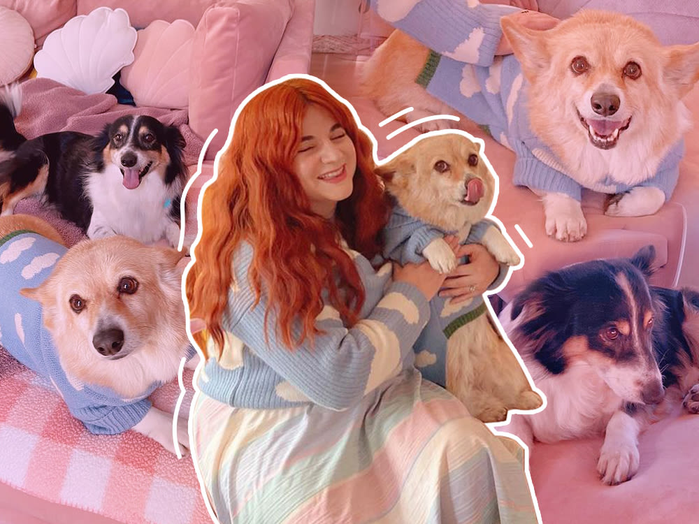 Sam Klein with her pets