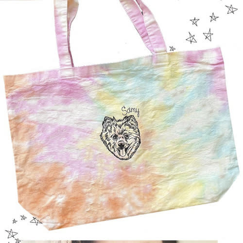 tie dye tote bag by c.bonz