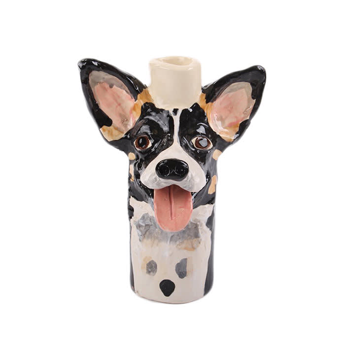 Katie Kimmel custom dog vase