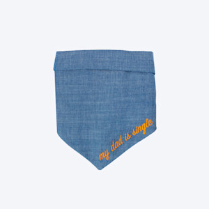 Modernbeast “My Dad Is Single” Embroidered Bandana