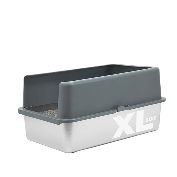 iPrimio XL Stainless Steel Litter Box with Lid