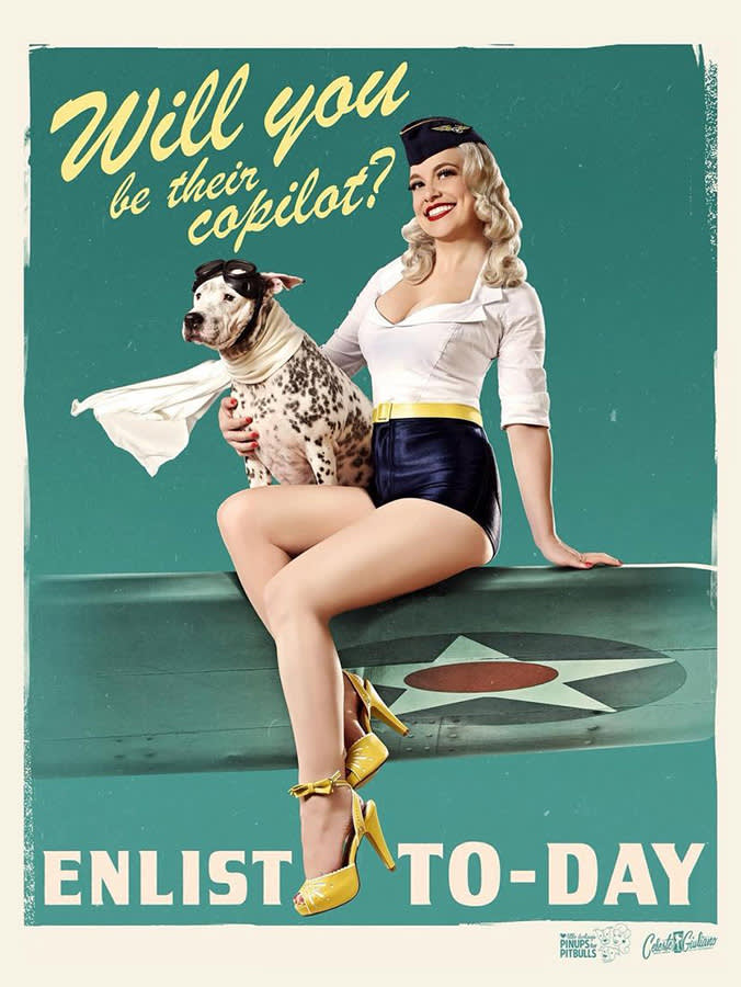 pinups for pitbulls poster