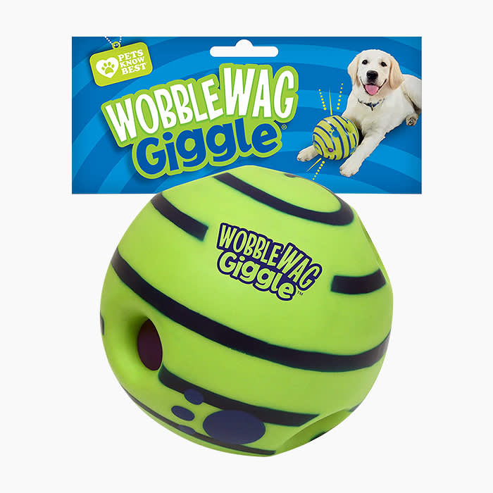 green giggle ball toy