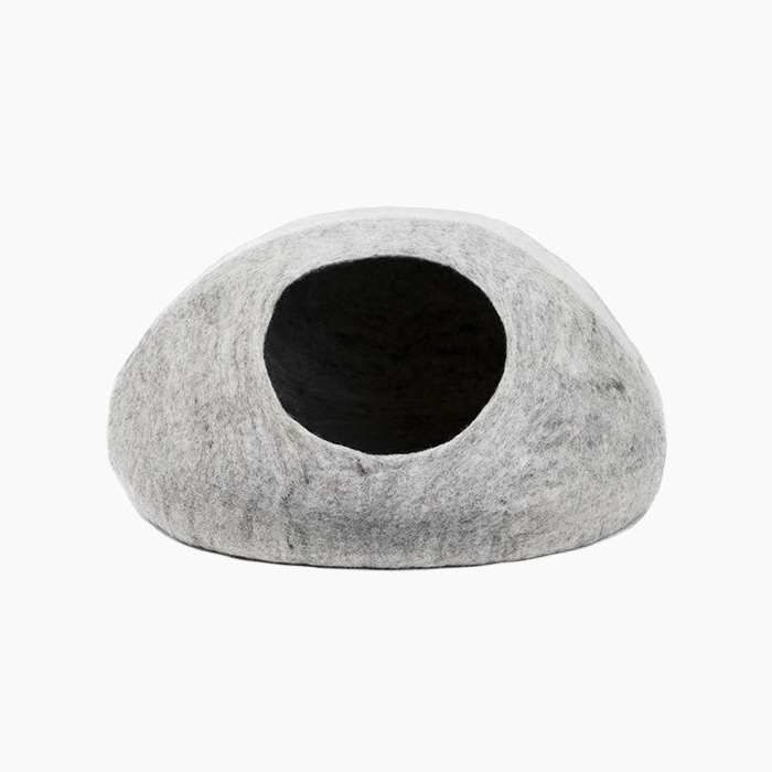 the cat cave in gray