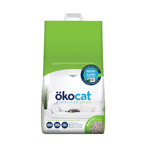 Okocat Dust-Free Unscented Non-Clumping Paper Pellet Cat Litter, 8-lb bag
