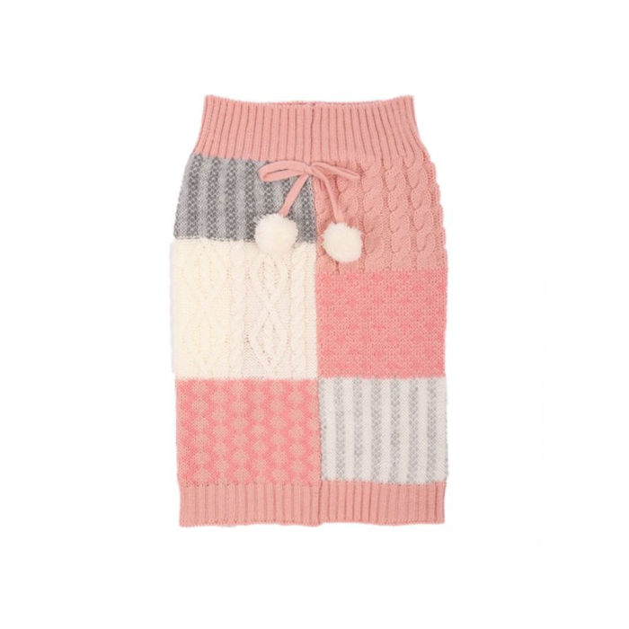 Vibrant Life Pink Patchwork Sweater