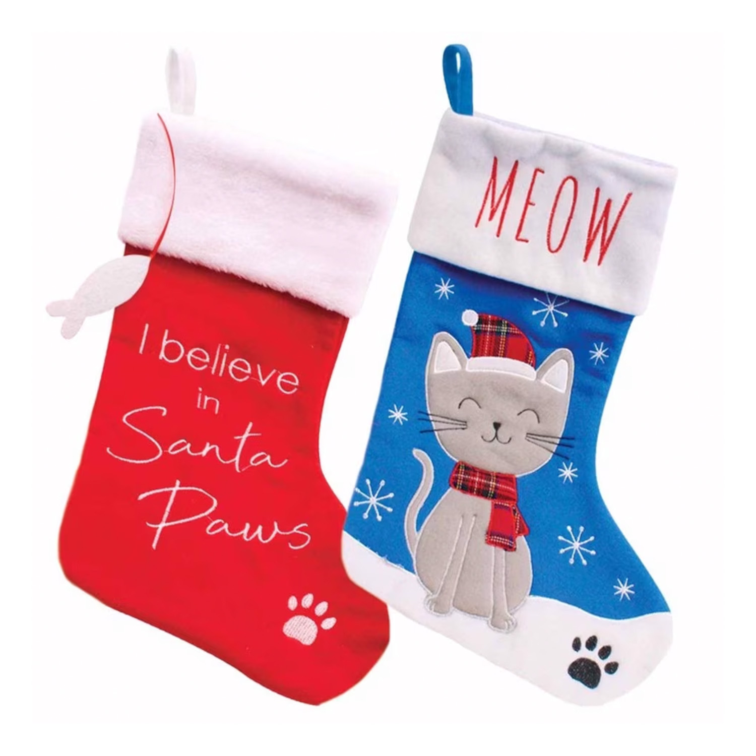 Tesco cat Christmas stocking