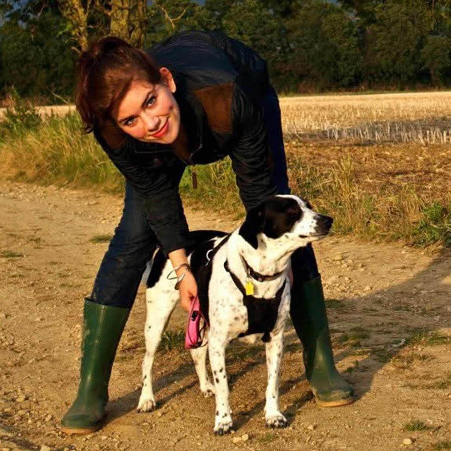 Writer Ruby Deevoy with her dog Molly
