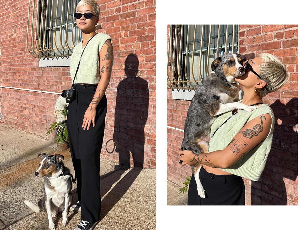 Jess Tran and her dog