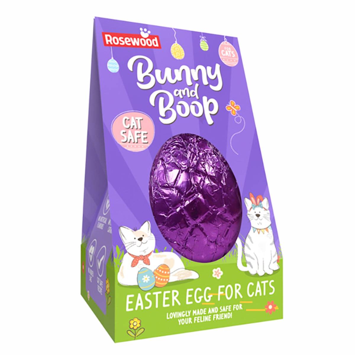 a picture of an easter egg for cats