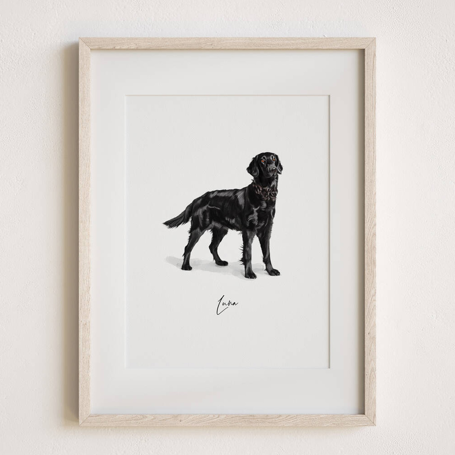 Pet Portrait Gift Hand Drawn Illustration